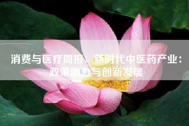 消费与医疗周报：新时代中医药产业：政策助力与创新发展