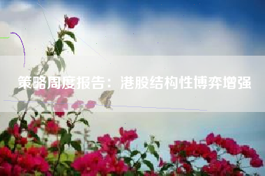 策略周度报告：港股结构性博弈增强