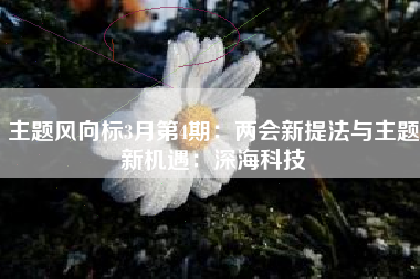 主题风向标3月第4期：两会新提法与主题新机遇：深海科技