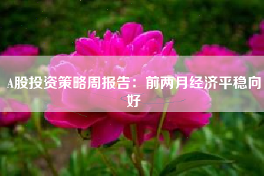 A股投资策略周报告：前两月经济平稳向好