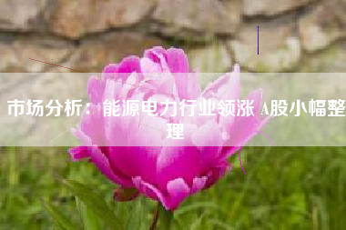 市场分析：能源电力行业领涨 A股小幅整理