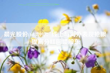 晨光股份(603899)：线上与海外表现抢眼 提高分红回馈股东