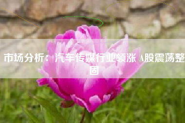 市场分析：汽车传媒行业领涨 A股震荡整固