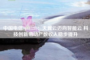 中国电信(601728)：天翼云迈向智能云 科技创新带动产数收入稳步提升