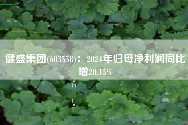 健盛集团(603558)：2024年归母净利润同比增20.15%