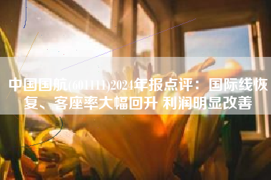 中国国航(601111)2024年报点评：国际线恢复、客座率大幅回升 利润明显改善