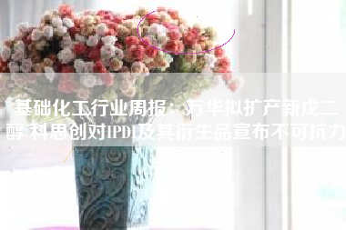 基础化工行业周报：万华拟扩产新戊二醇 科思创对IPDI及其衍生品宣布不可抗力
