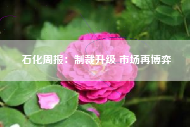 石化周报：制裁升级 市场再博弈