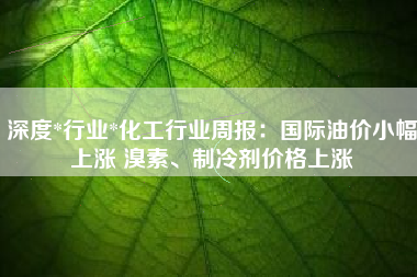 深度*行业*化工行业周报：国际油价小幅上涨 溴素、制冷剂价格上涨
