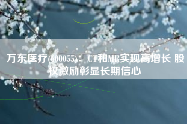 万东医疗(600055)：CT和MR实现高增长 股权激励彰显长期信心