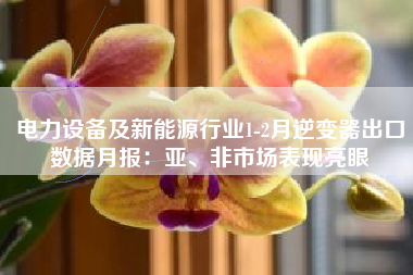 电力设备及新能源行业1-2月逆变器出口数据月报：亚、非市场表现亮眼