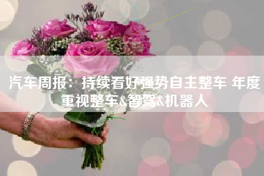 汽车周报：持续看好强势自主整车 年度重视整车&智驾&机器人