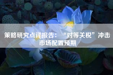 策略研究点评报告：“对等关税”冲击市场配置预期