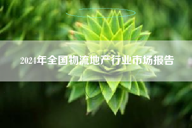 2024年全国物流地产行业市场报告