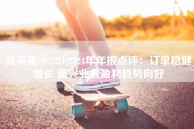 凯莱英(002821)2024年年报点评：订单稳健增长 新兴业务盈利趋势向好