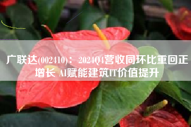 广联达(002410)：2024Q4营收同环比重回正增长 AI赋能建筑IT价值提升