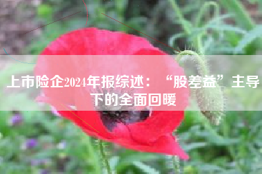 上市险企2024年报综述：“股差益”主导下的全面回暖