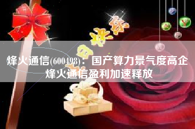 烽火通信(600498)：国产算力景气度高企 烽火通信盈利加速释放