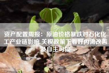 资产配置周报：原油价格暴跌对石化化工产业链影响 关税政策下看好内需改善及自主可控