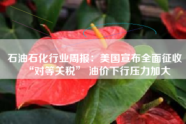 石油石化行业周报：美国宣布全面征收“对等关税” 油价下行压力加大