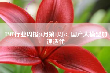 TMT行业周报(4月第1周)：国产大模型加速迭代