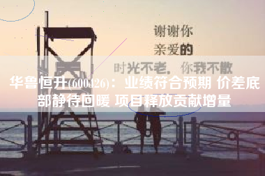 华鲁恒升(600426)：业绩符合预期 价差底部静待回暖 项目释放贡献增量