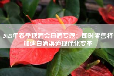 2025年春季糖酒会白酒专题：即时零售将加速白酒渠道现代化变革