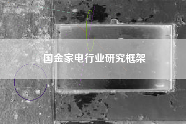 国金家电行业研究框架