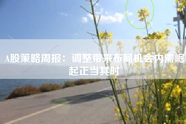 A股策略周报：调整带来布局机会内需崛起正当其时