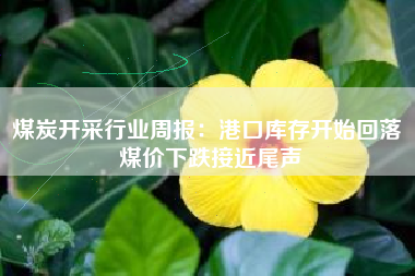 煤炭开采行业周报：港口库存开始回落 煤价下跌接近尾声