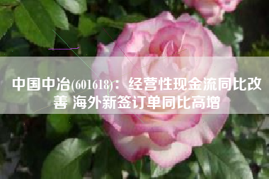 中国中冶(601618)：经营性现金流同比改善 海外新签订单同比高增