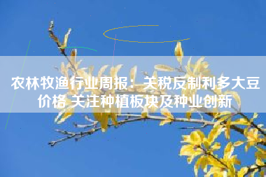 农林牧渔行业周报：关税反制利多大豆价格 关注种植板块及种业创新