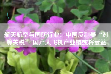 航天航空与国防行业：中国反制美“对等关税” 国产大飞机产业链或将受益