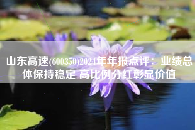 山东高速(600350)2024年年报点评：业绩总体保持稳定 高比例分红彰显价值