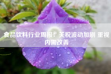 食品饮料行业周报：关税波动加剧 重视内需改善