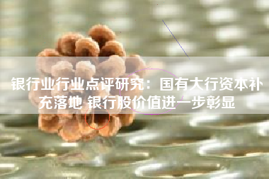 银行业行业点评研究：国有大行资本补充落地 银行股价值进一步彰显