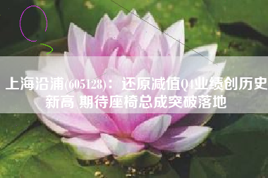上海沿浦(605128)：还原减值Q4业绩创历史新高 期待座椅总成突破落地