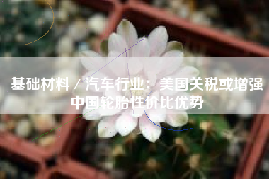 基础材料／汽车行业：美国关税或增强中国轮胎性价比优势