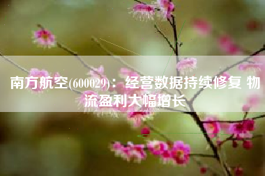 南方航空(600029)：经营数据持续修复 物流盈利大幅增长