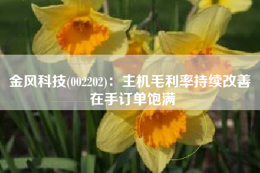 金风科技(002202)：主机毛利率持续改善 在手订单饱满