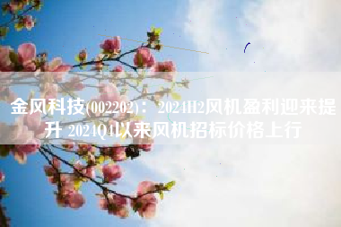 金风科技(002202)：2024H2风机盈利迎来提升 2024Q4以来风机招标价格上行