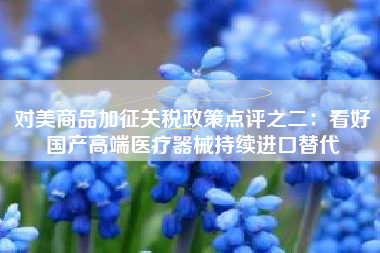 对美商品加征关税政策点评之二：看好国产高端医疗器械持续进口替代