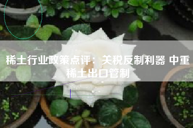 稀土行业政策点评：关税反制利器 中重稀土出口管制