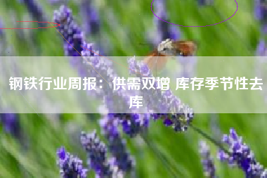 钢铁行业周报：供需双增 库存季节性去库