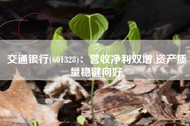 交通银行(601328)：营收净利双增 资产质量稳健向好