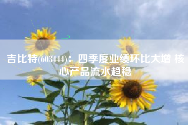 吉比特(603444)：四季度业绩环比大增 核心产品流水趋稳