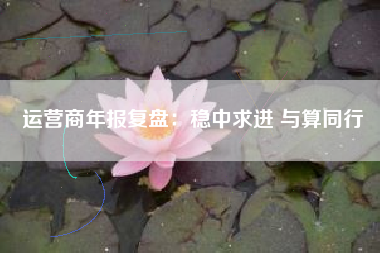 运营商年报复盘：稳中求进 与算同行