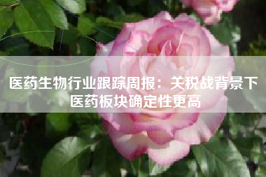 医药生物行业跟踪周报：关税战背景下 医药板块确定性更高