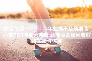 康普化学(834033)：24年业绩不及预期 新品发力对冲部分冲击 新能源金属回收取得实质性进展