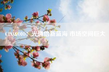 CPO&OIO：光通信新蓝海 市场空间巨大